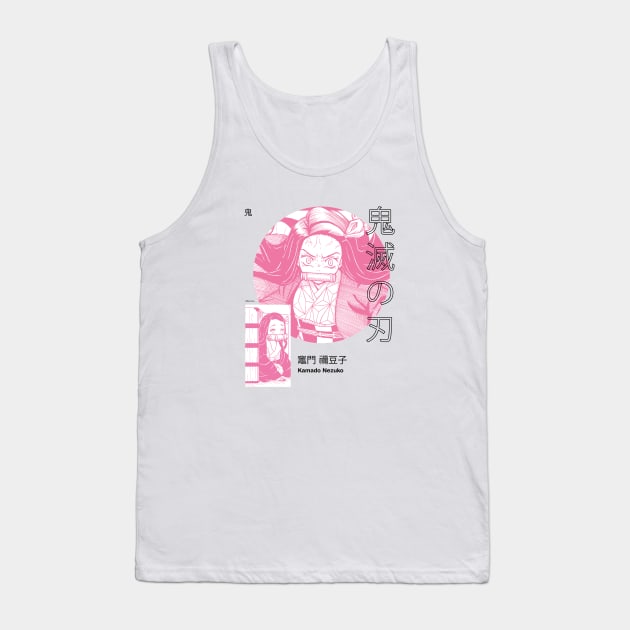 Nezuko Kamado Demon Slayer Kimetsu no Yaiba #2 Tank Top by Florcorte